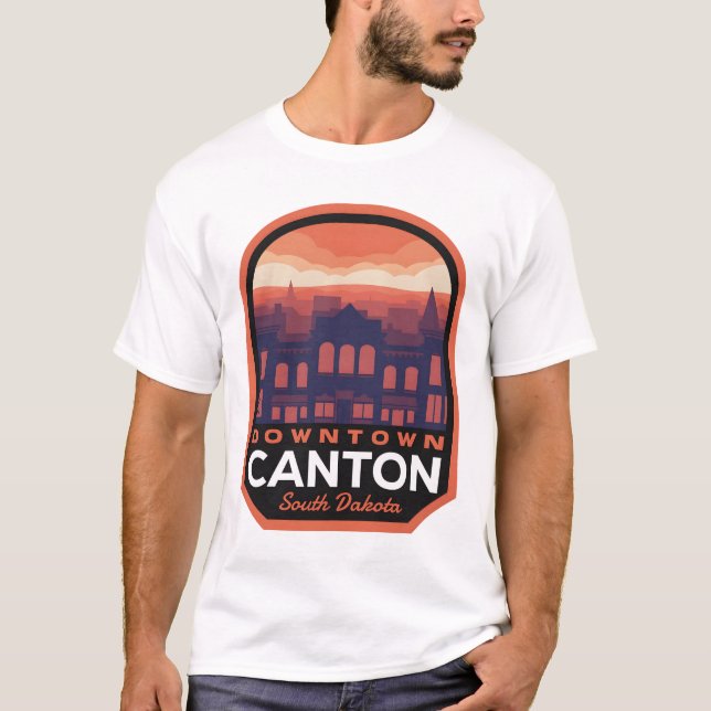 Canton South Dakota Historic Downtown T-Shirt (Vorderseite)
