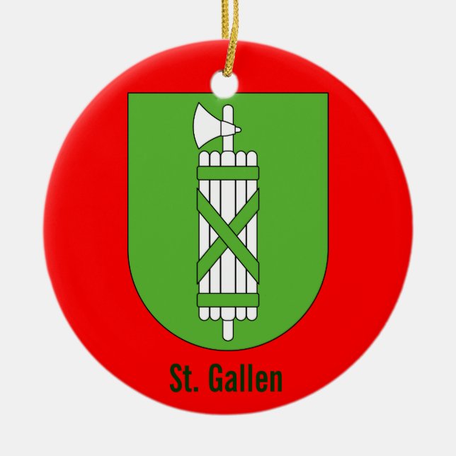 Canton St Gallen * ornement de Noël (Devant)