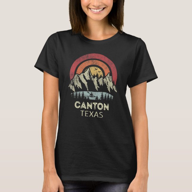 Canton Texas Mountain Sunset Sunrise Kayaking T-Shirt (Vorderseite)