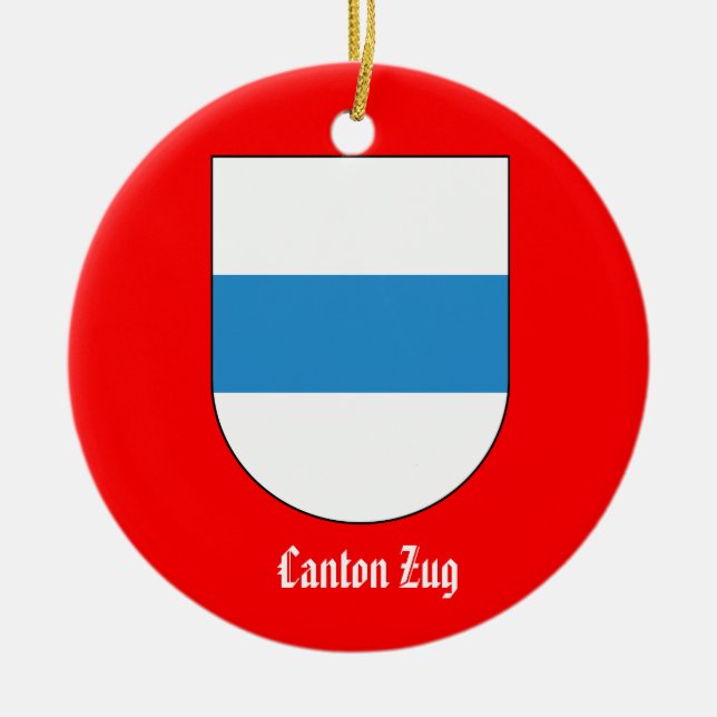 Canton Zug*, ornement de Noël de la Suisse (Devant)
