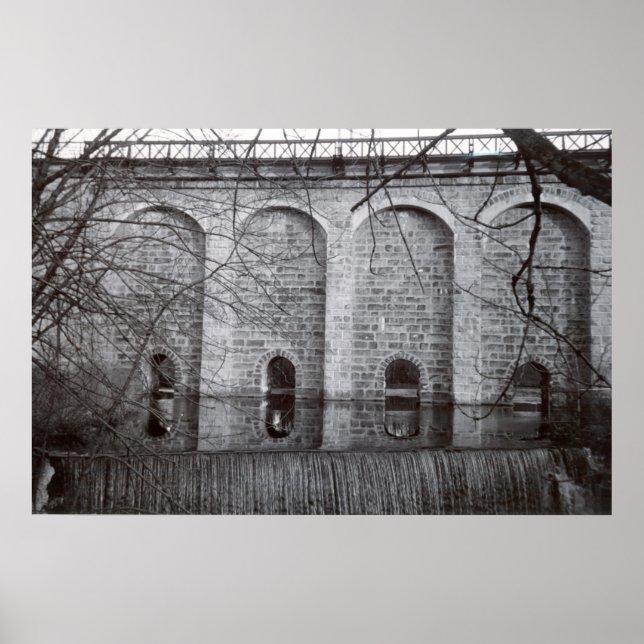 Cantonale Viaduct Waterfall Poster (Vorne)