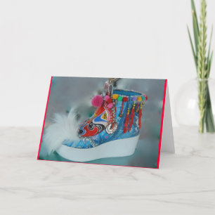 Cantonese Opera Colorful Shoe Karte