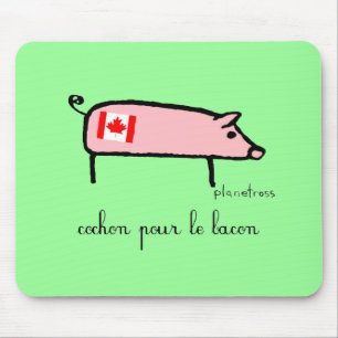 Canuck cochon mousepad