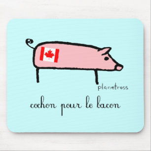 Canuck cochon mousepad