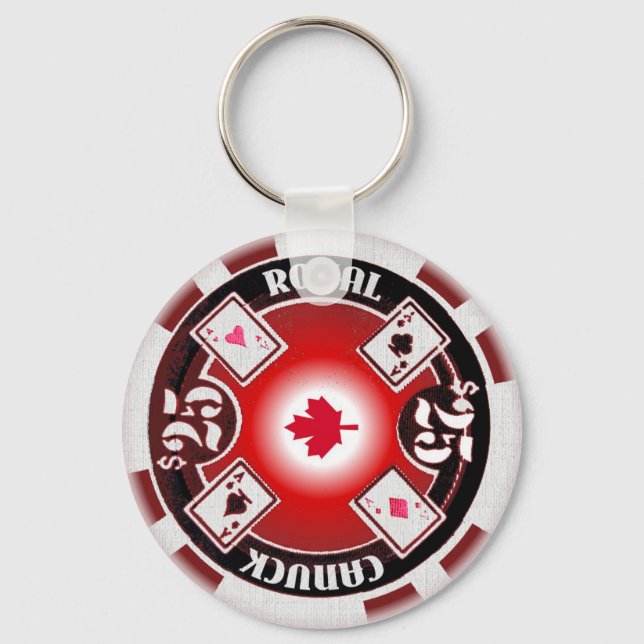Canuck Royal Poker Schlüsselanhänger (Vorderseite)
