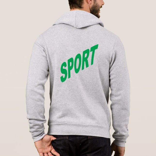 Canvas bruyère Mann SPORT Hoodie (Rückseite)