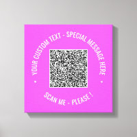 Canvas de code QR Impression Info analyse et texte