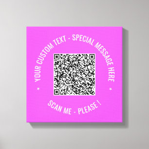 Canvas de code QR Impression Info analyse et texte