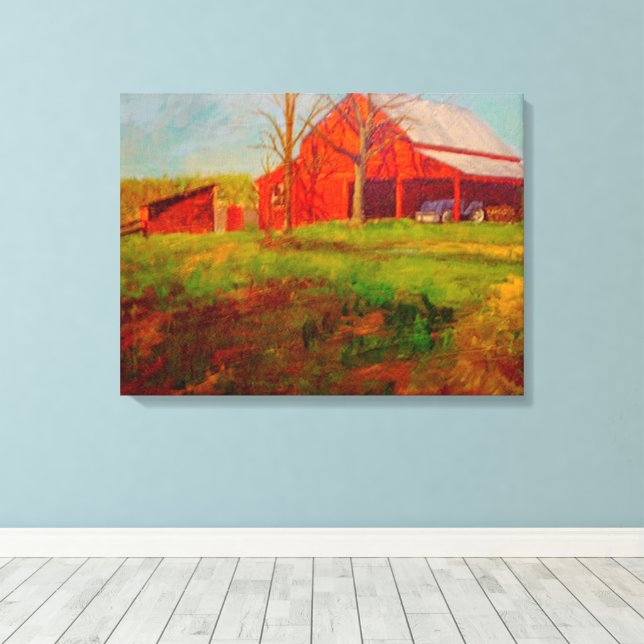 Canvas-Druck Leinwanddruck (Insitu (Holzboden))