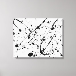 Canvas-Druck mit schwarzem Spritzer Leinwanddruck