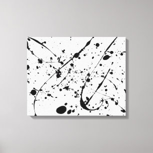 Canvas-Druck mit schwarzem Spritzer Leinwanddruck