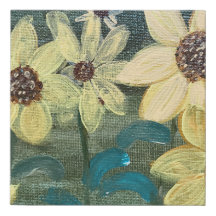 Canvas drucken Sonnenblumen in der Sonne