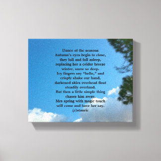 CANVAS POEM DANCE OF THE SEASONS DESIGN LEINWANDDRUCK