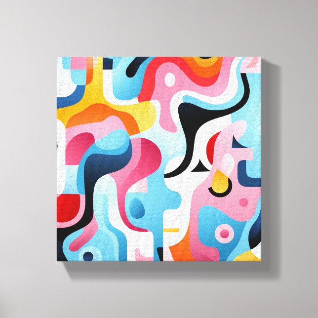 Canvas Print - Abstrakte Eier zum Frühstück Leinwanddruck (Vorderseite)