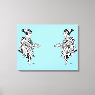 Canvas Print : Antike griechische Skulpturenstatue Leinwanddruck