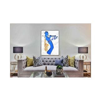 Canvas Print Art of Sax Musician Leinwanddruck