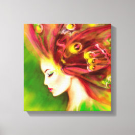 Canvas Print Beautiful Spring Frauenschmetterling Leinwanddruck