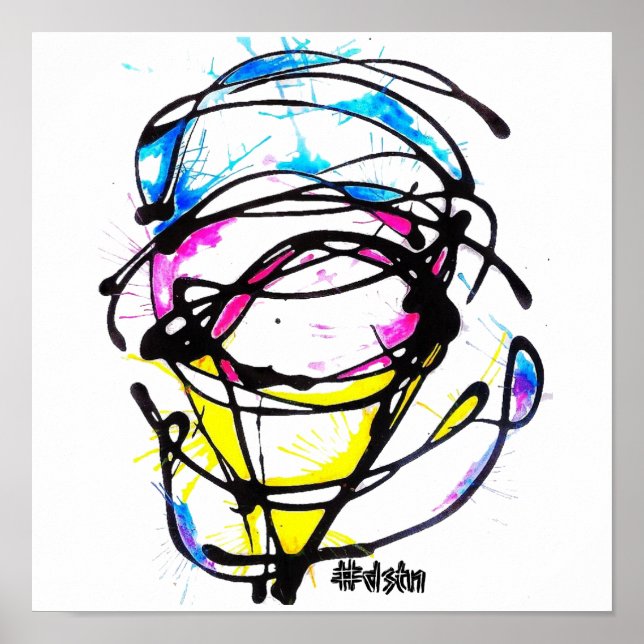 Canvas Print Cake Design Poster (Vorne)