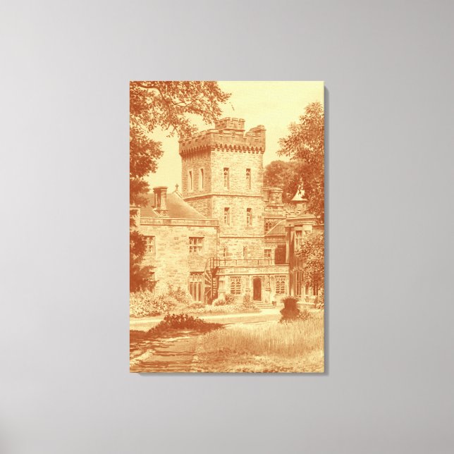 Canvas Print - "Capernwray Hall" (Custard/Cinn) Leinwanddruck (Vorderseite)
