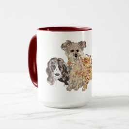 Canvas Print : Liebe von Haustieren Tasse