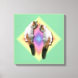 Canvas print - Mirrored Calico Cat Leinwanddruck