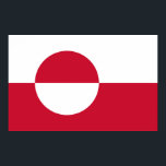 Canvas Print mit der Flagge Grönlands Poster<br><div class="desc">Mit dieser Leinwand mit der Flagge Grönlands können Sie Ihren Platz mit einer Touch grönländischen Stolzes erweitern! Diese Leinwand ist eine atemberaubende Art, Ihre Bewunderung für das Erbe und die Kultur Grönlands zu demonstrieren. Die Fahne Grönlands wird in lebhaften Farben dargestellt, was dieses Stück zu einer auffälligen und sinnvollen Ergänzung...</div>