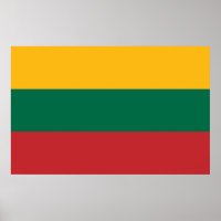 Canvas Print mit der Flagge Litauens