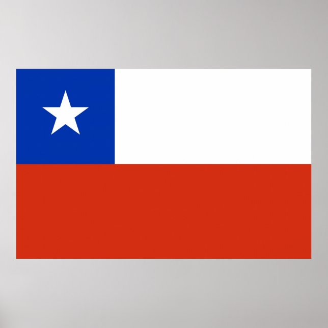 Canvas Print mit Flag Chile Poster (Vorne)