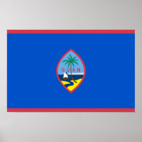 Canvas Print mit Flag von Guam, USA.