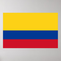 Canvas Print mit Flag von Kolumbien