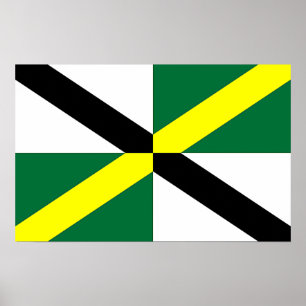 Canvas Print mit Flag von Monterey, USA. Poster