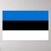 Canvas Print mit Flagge Estlands