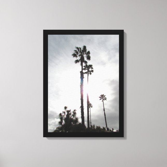 Canvas Print - Palm Tree Silhouette Leinwanddruck (Vorderseite)