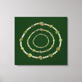 Canvas Print - Perlen und Steine Leinwanddruck