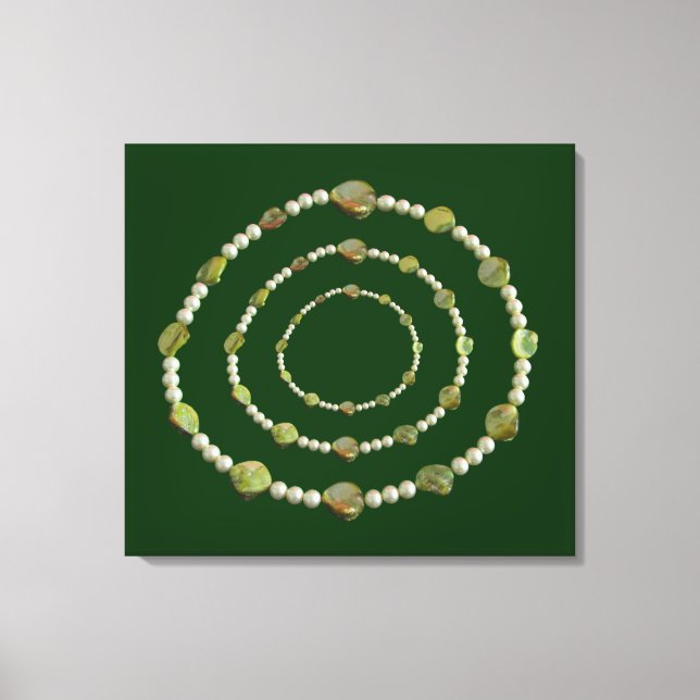 Canvas Print - Perlen und Steine Leinwanddruck (Vorderseite)