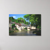 Canvas print Segur-le-Chateau in Frankreich