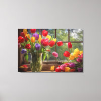Canvas Print Tulips