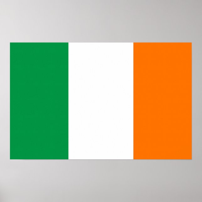 Canvas Print with Flag of Ireland Poster (Vorne)