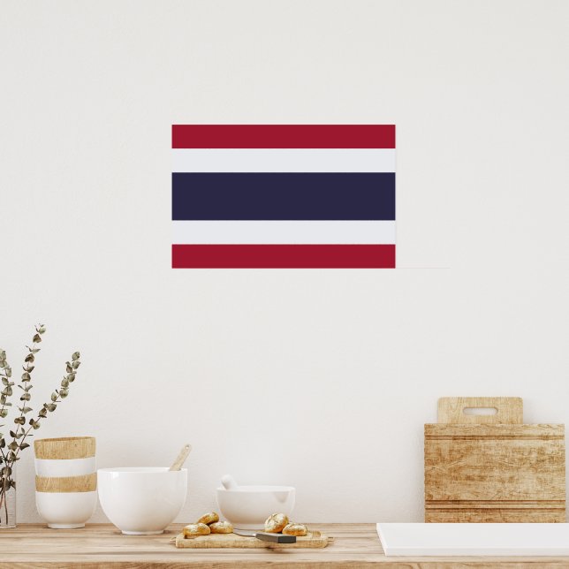 Canvas Print with Flag of Thailand Poster (Küche)