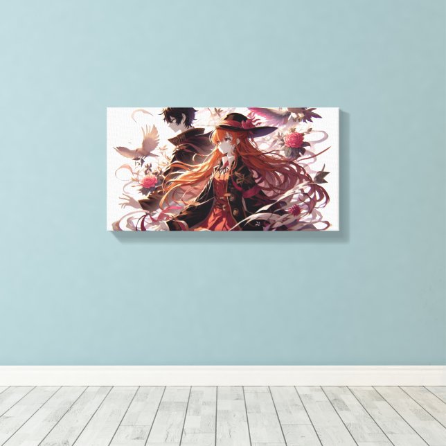 Canvas Prints von Anime Art Wall Leinwanddruck (Insitu (Holzboden))