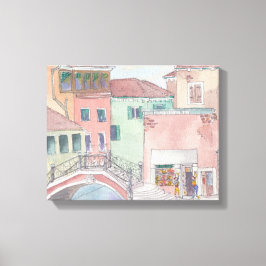 Canvas "Watercolor Sketch/Venedig Italien Leinwanddruck