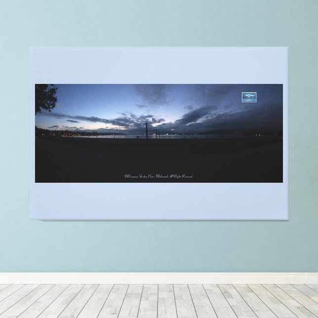 CanvasBabyBlue(Water Front117)RFPMDesign ©️ 2019/2 Leinwanddruck (Insitu (Holzboden))