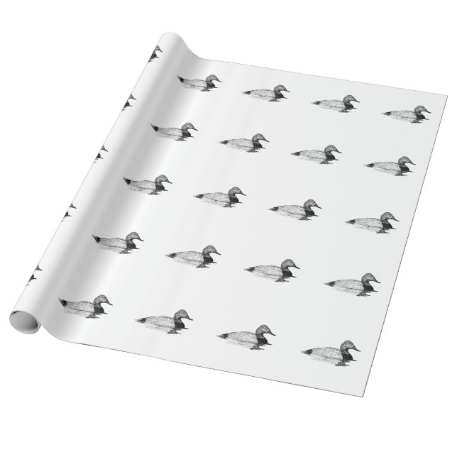 Canvasback-Ente Geschenkpapier (Ungerollt)