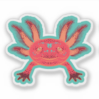 Cany Shop Pastel Niedlich Axolotl Vinyl Stickers Aufkleber