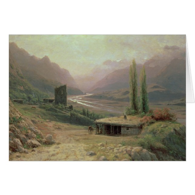 Canyon caucasien, 1893 (Devant horizontal)