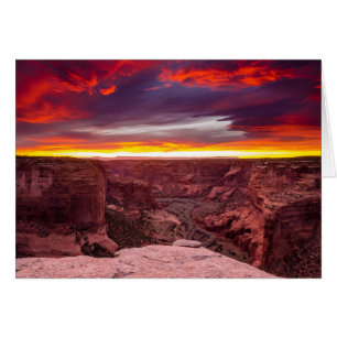 Canyon de Chelly, coucher de soleil, Arizona
