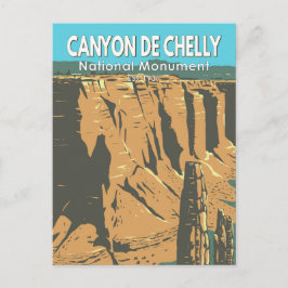Canyon De Chelly Nationaldenkmal Arizona Vintag Postkarte