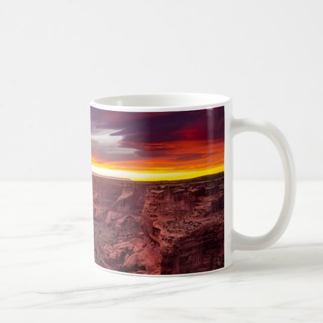 Canyon de Chelly, Sonnenuntergang, Arizona Kaffeetasse (Rechts)