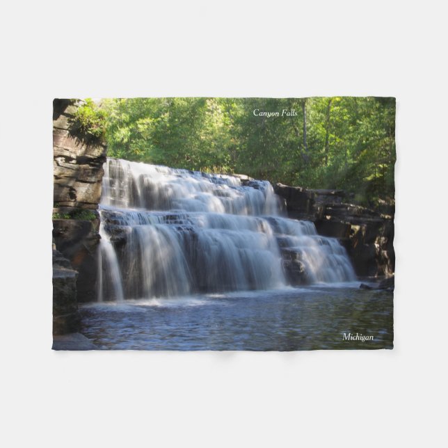 Canyon Falls Fleece Decke (Vorderseite (Horizontal))