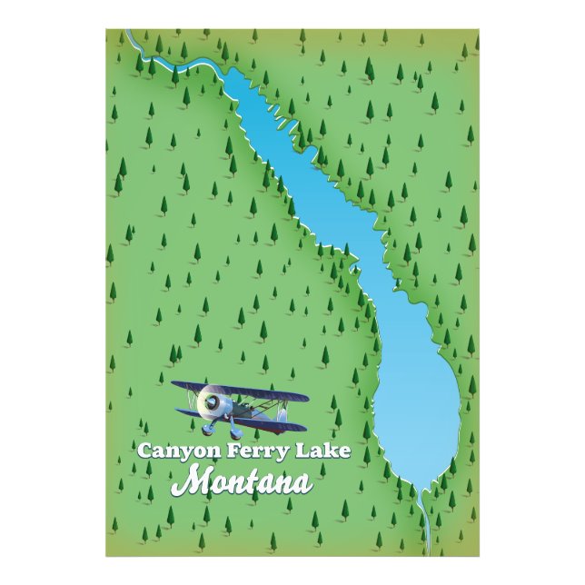 Canyon Ferry Lake Montana Seeblick Fotodruck (Vorne)